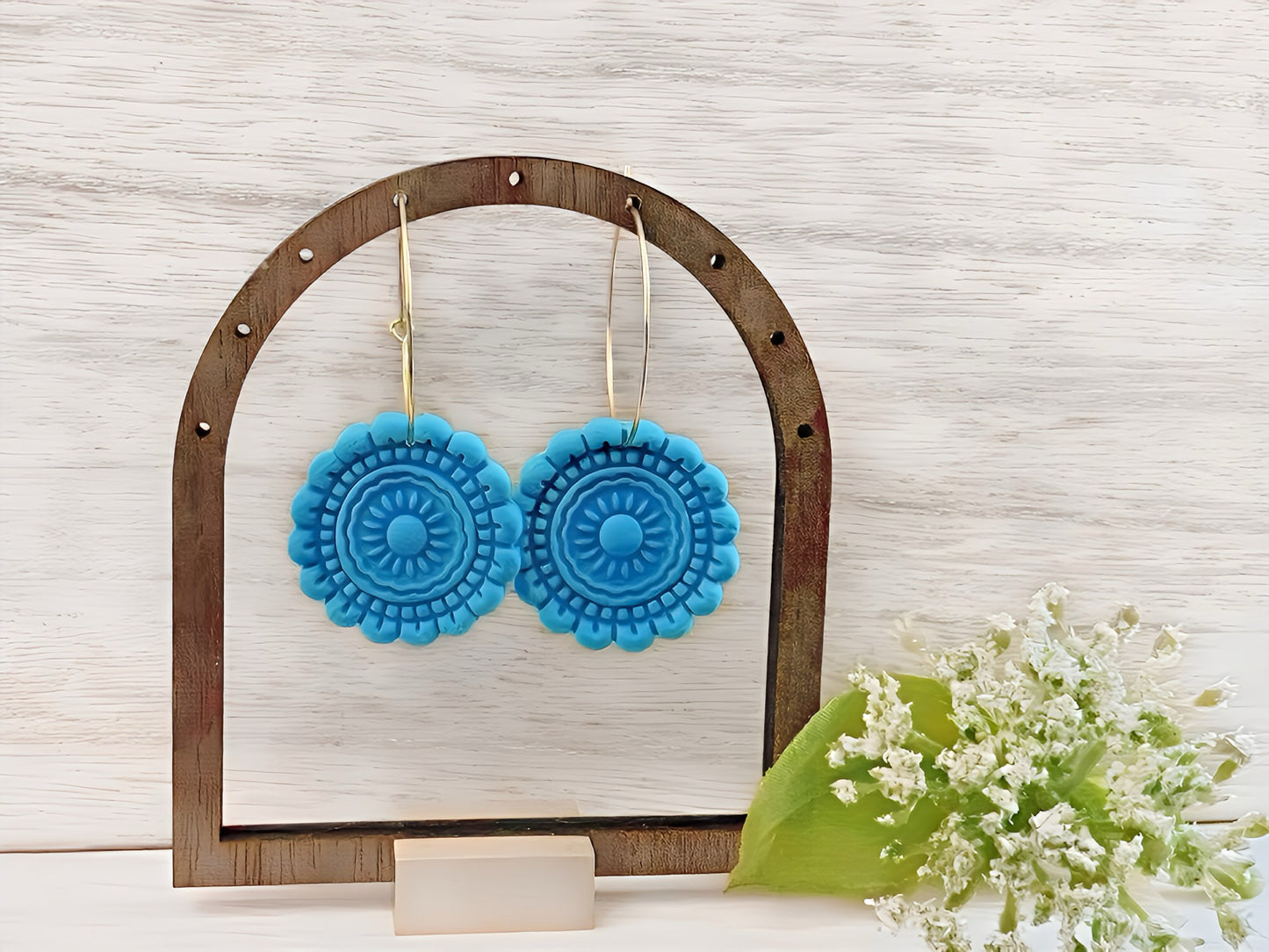 Turquoise Mandala dangle