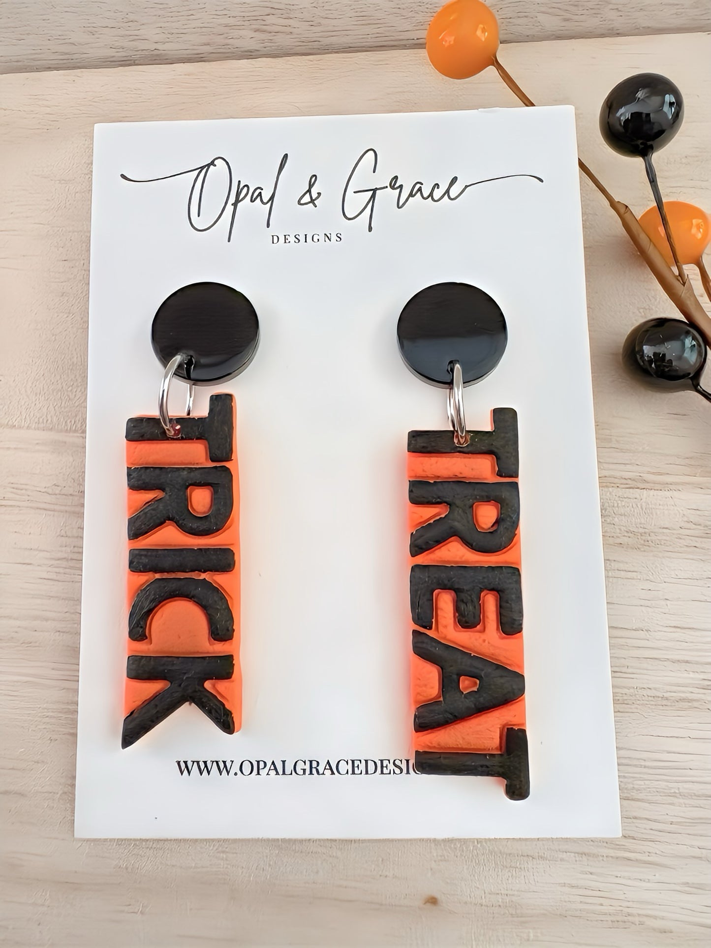 Orange and black trick or treat