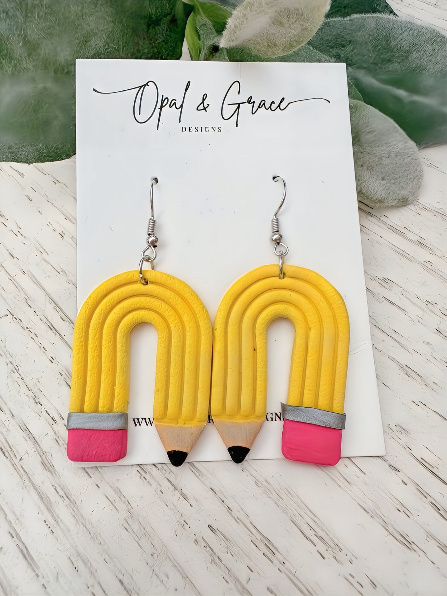 Pencil Earrings | Back to School | Teacher Appreciation Earrings | school Earrings | Clay earrings | Teacher Earrings