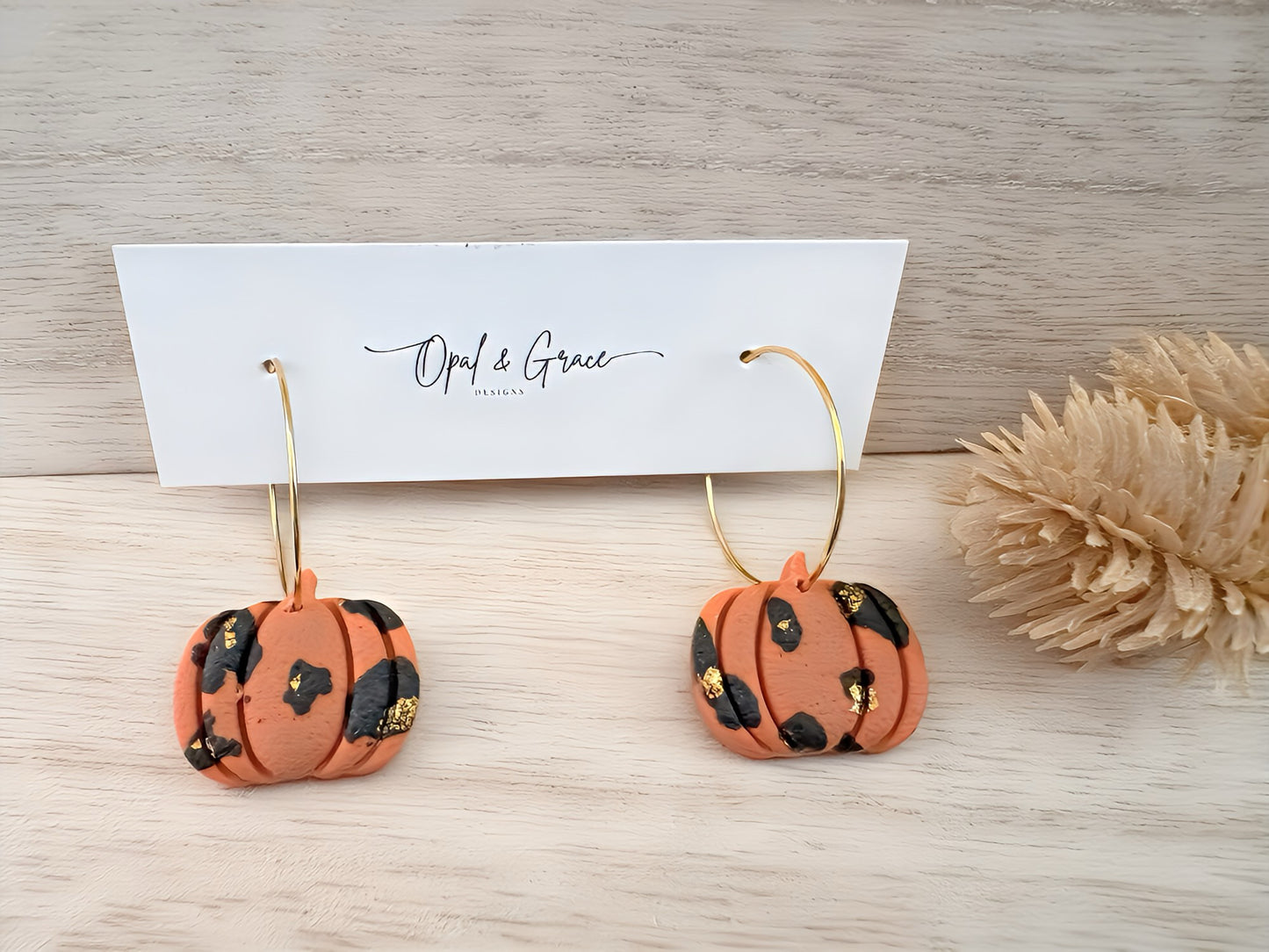 Fall Cheetah print pumpkins
